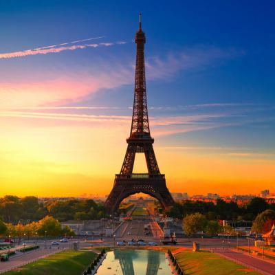 Eiffel Tower At Sunrise Wallpaper 1920x1080